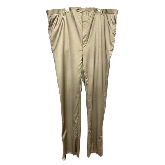 Barry Grider Utility Dress Pants Versatile Unfinished Hem Beige Men's 50x40 NWOT - Picture 1 of 7